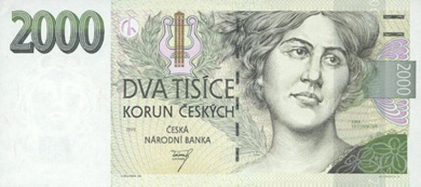 Czech Koruna Banknote