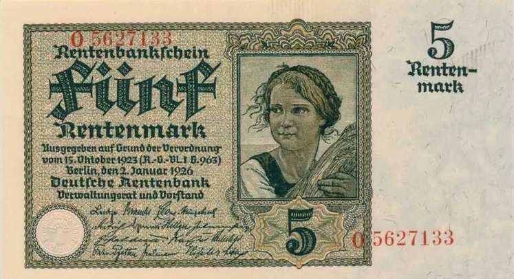 Pre-WW2 Rentenmark Image